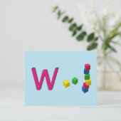 Wobly Card Postkarte (Stehend Vorderseite)