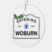 Woburn MA Keramik Ornament (Links)