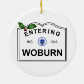 Woburn MA Keramik Ornament (Hinten)
