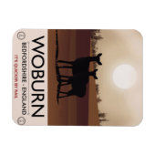 Woburn - Vintages Reiseplakat im Bedfordshire-Stil Magnet (Horizontal)