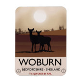Woburn - Vintages Reiseplakat im Bedfordshire-Stil Magnet (Vertikal)