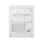 Woche auf einen Blick Planer Notizblock (Rotiert)