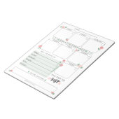 Woche auf einen Blick Planer Notizblock (angewinkelt)