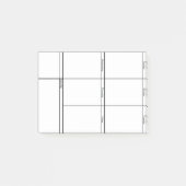 Woche auf einen Blick Post-it Klebezettel (Vorderseite)