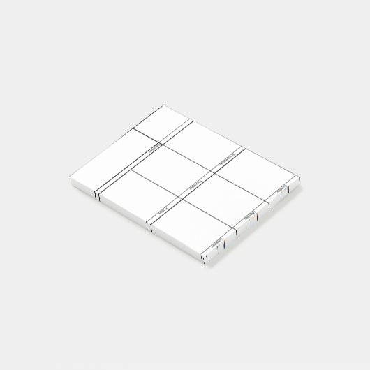 Woche auf einen Blick Post-it Klebezettel (angewinkelt)