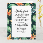 Woche der Anerkennung von Freiwilligen tropische Karte (Gelbe Blume)