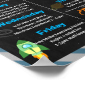 Woche der Bewertung des Weltraumthemas Poster (Ecke)