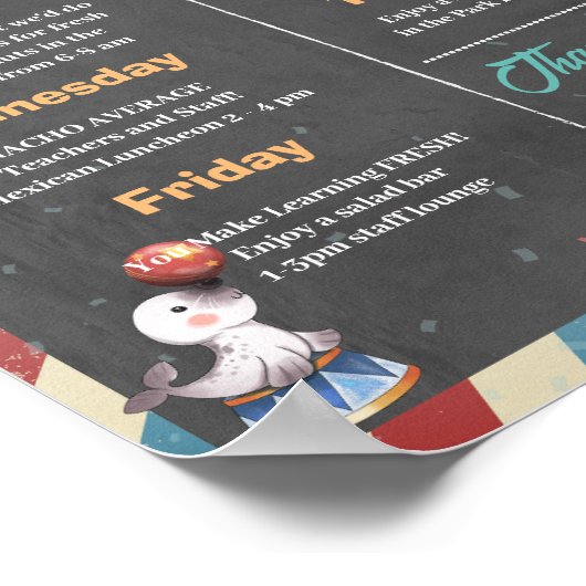 Woche der Bewertung durch den Circus Poster (Ecke)