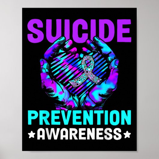 Woche der Bewusstseinsbildung bei Hand-Herz-Suizid Poster (Vorne)