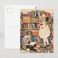 Woche der Kinderbücher Bibliotheksillustration im