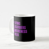 Woche der lila Essstörung Kaffeetasse (Vorderseite Links)