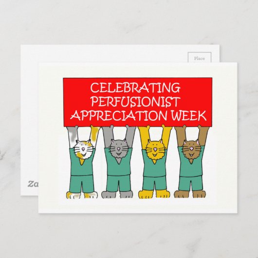 Woche der perfusionistischen Einschätzung - Mai Postkarte (Vorne/Hinten)
