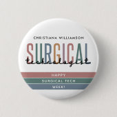 Woche der personalisierten Chirurgie oder Technik Button (Vorderseite)
