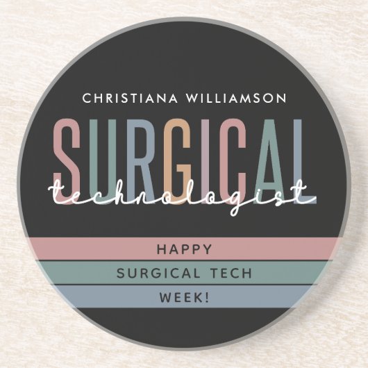 Woche der personalisierten Chirurgie oder Technik Getränkeuntersetzer (Vorne)