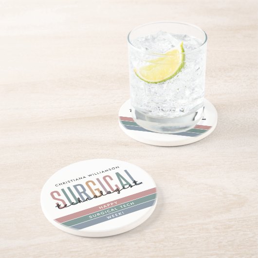 Woche der personalisierten Chirurgie oder Technik Getränkeuntersetzer (Seite)