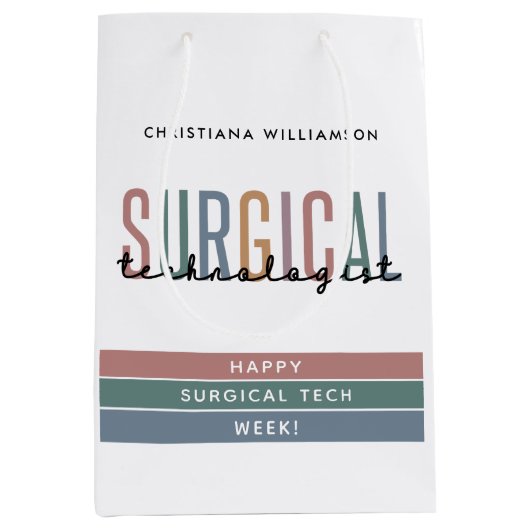 Woche der personalisierten Chirurgie oder Technik Mittlere Geschenktüte (Vorderseite)