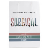 Woche der personalisierten Chirurgie oder Technik Mittlere Geschenktüte (Rückseite)