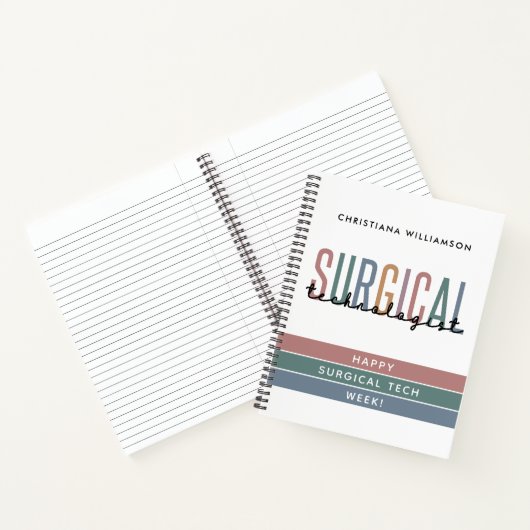 Woche der personalisierten Chirurgie oder Technik Notizblock (Innenseite)