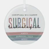 Woche der personalisierten Chirurgie oder Technik Ornament Aus Glas (Vorderseite)