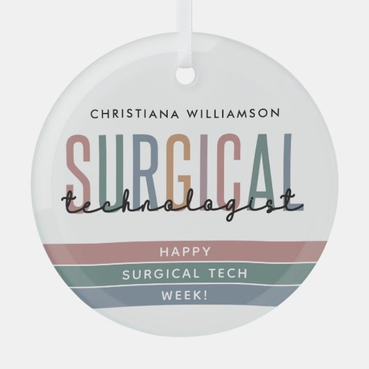 Woche der personalisierten Chirurgie oder Technik Ornament Aus Glas (Vorderseite)