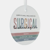Woche der personalisierten Chirurgie oder Technik Ornament Aus Glas (Vorderseite Rechts)