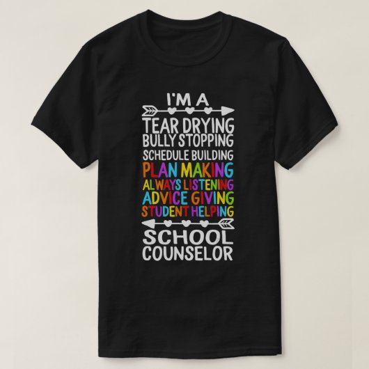 Woche des Schulberaters (National School Counselin T-Shirt (Design vorne)