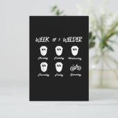 Woche eines Fahrradschwärmers Dankeskarte (Stehend Vorderseite)