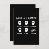 Woche eines Fahrradschwärmers Dankeskarte (Vorne/Hinten)