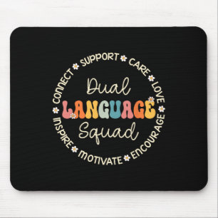 Woche für die Aufwertung von zwei Sprachen zurück Mousepad