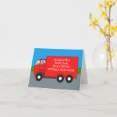 Woche für die Bewertung von LKW-Fahrern Karte (Gelbe Blume)