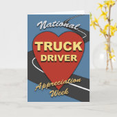 Woche für die Bewertung von LKW-Fahrern Karte (Gelbe Blume)