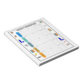 WOCHE HAUSAUFGABEN NOTIZBLOCK (angewinkelt)