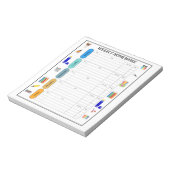 WOCHE HAUSAUFGABEN NOTIZBLOCK (Rotiert)