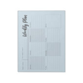 Woche, Tag für Tag Organizer Notepad Notizblock (Rotiert)