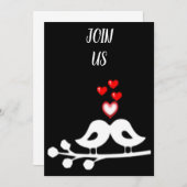 WOCHE ***VALENTINE**** PARTY EINLADUNG (Vorne/Hinten)