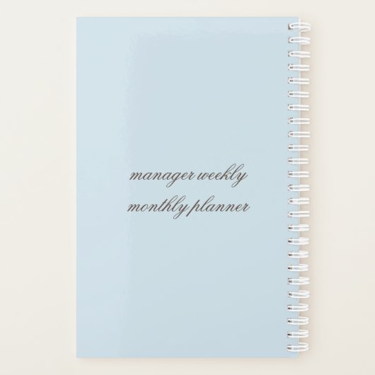 Wochen-/Monatsplaner Planer (Rückseite)