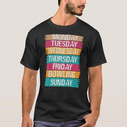 Wochenarbeitsmontag Mittwoch Freitag Samstag Bow T-Shirt (Vorderseite)
