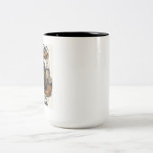 Wochende-Waschbär Lustiges Faules Tier Kaffeetasse (Mittel)