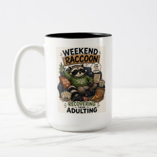 Wochende-Waschbär Lustiges Faules Tier Kaffeetasse
