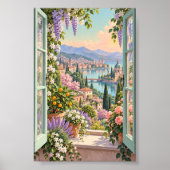 Wochenend-Fenster-Kunstposter Poster (Vorne)
