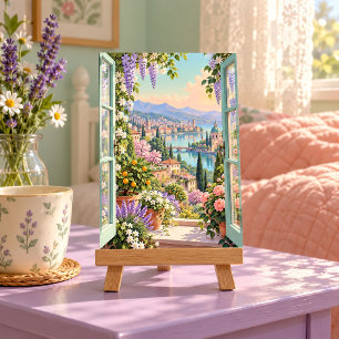 Wochenend-Fenster-Kunstposter Poster