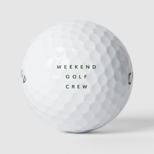 Wochenend-Golf-Crew | Lustiges Geburtstagsgeschenk Golfball (Vorderseite)