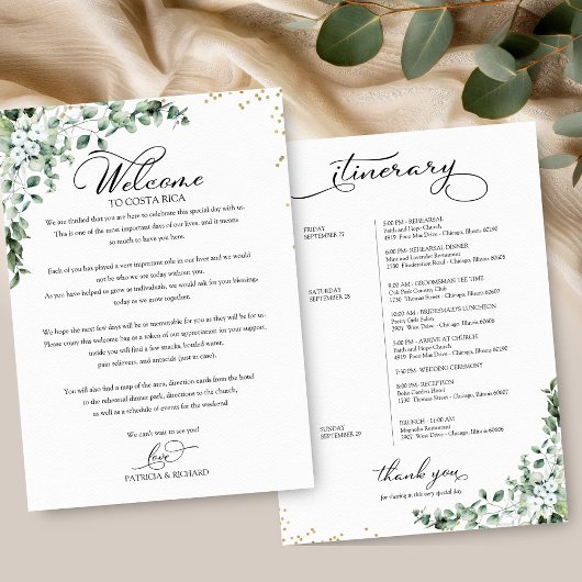 Wochenend-Hochzeitsplan für Gäste