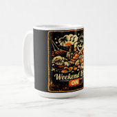 Wochenend-Modus AN – Relax Chill Humor Lifestyle Kaffeetasse (Vorderseite Links)