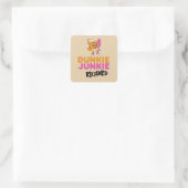 Wochenend-Scramble-Golf-Daddy-Dunkie-Junkie-Name Quadratischer Aufkleber (Tasche)