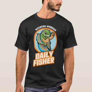 Wochenend-Sorgenmacher Täglicher Angler Lustiges A T-Shirt