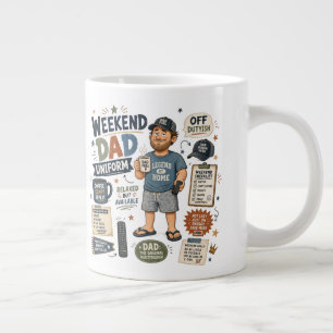 Wochenend-Vater Jumbo-Tasse