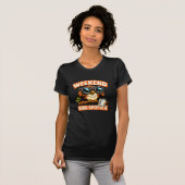 Wochenend-Vogelbeobachter Eule T-Shirt (Vorne ganz)
