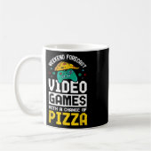 Wochenend-Vorhersage Videospiele und Pizza Kaffeetasse (Links)