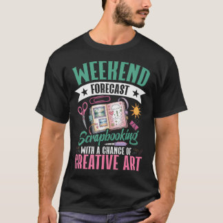 Wochenend-Wettervorhersage Scrapbooking Mit Einer  T-Shirt